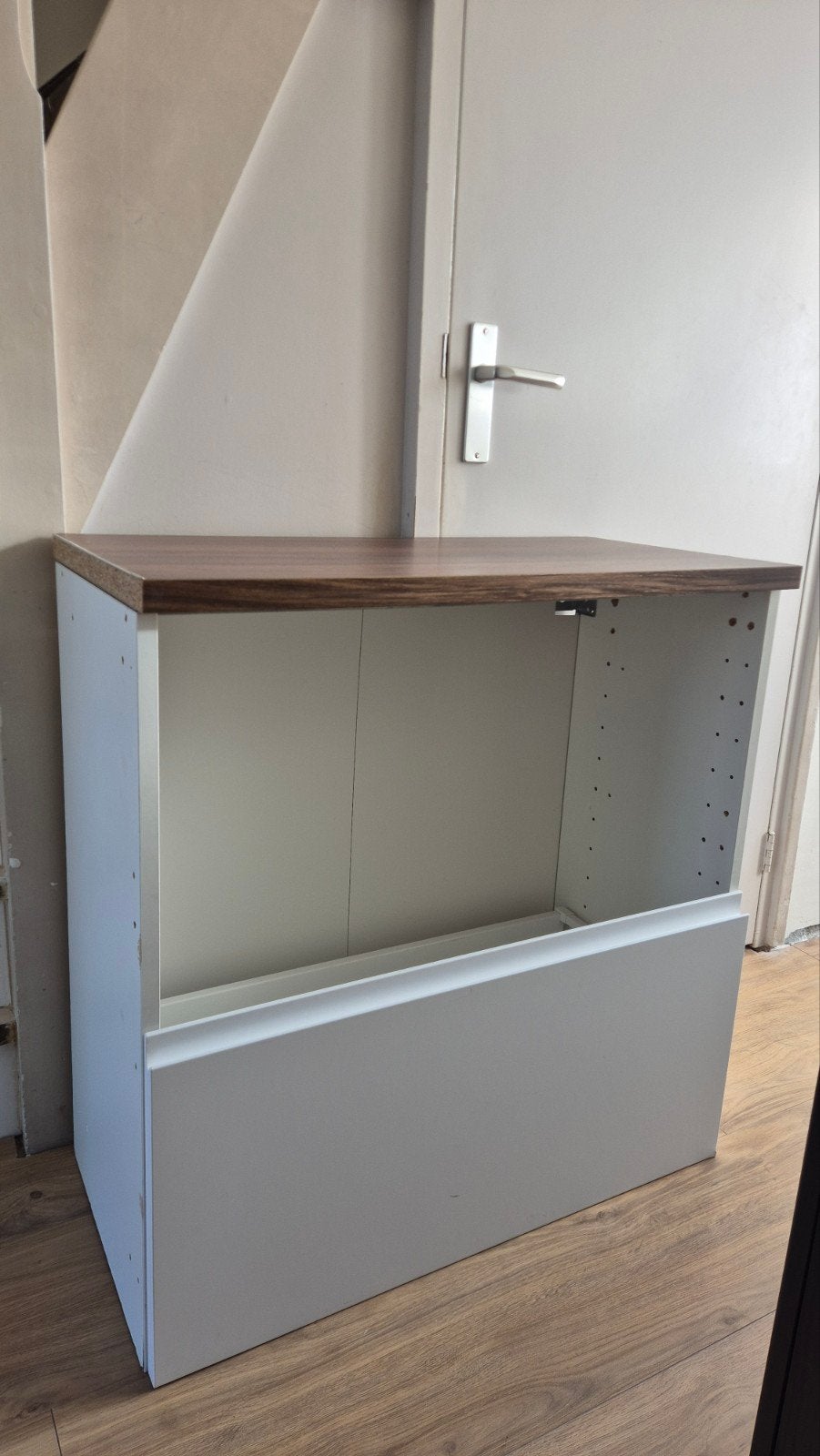 IKEA METOD onderkast met MAXIMERA lade + keukenblad houtlook, Ophalen, Gebruikt, Wit, 50 tot 100 cm