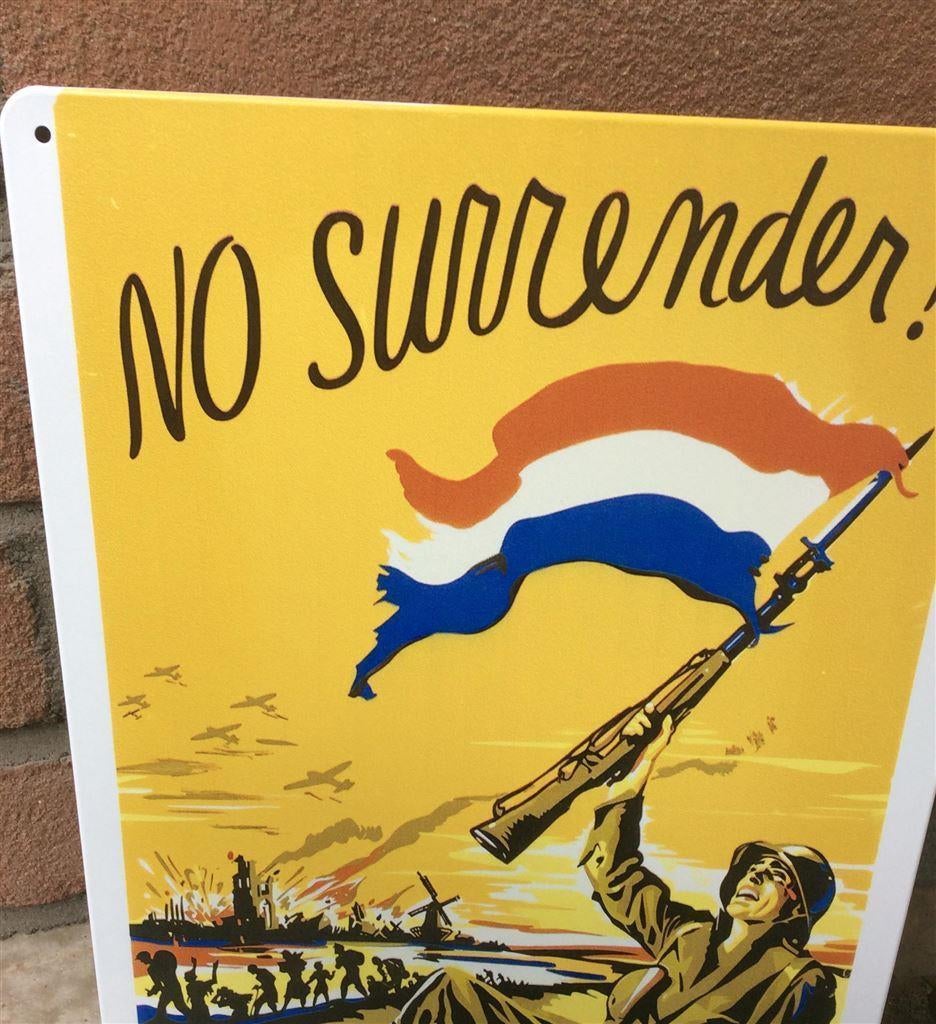 bevrijding metalen Wo2 Propaganda Holland Wandbord, Verzamelen, Militaria | Tweede Wereldoorlog, Ophalen of Verzenden, Overige soorten