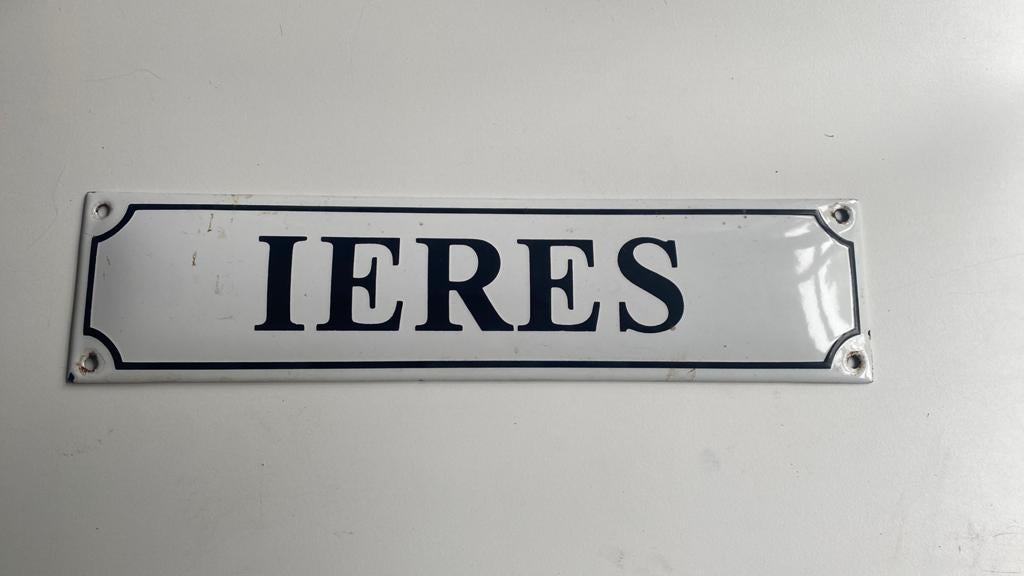 Emaille bord ieres, Ophalen of Verzenden
