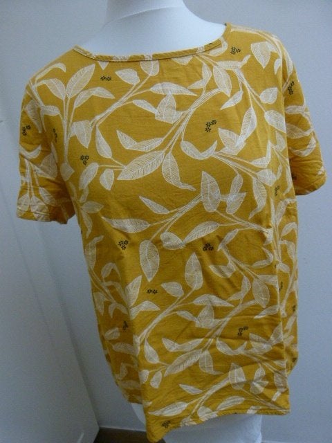 Geel shirt top katoen HEMA maat L 42 44, Overige kleuren, Maat 42/44 (L), Ophalen of Verzenden, Zo goed als nieuw