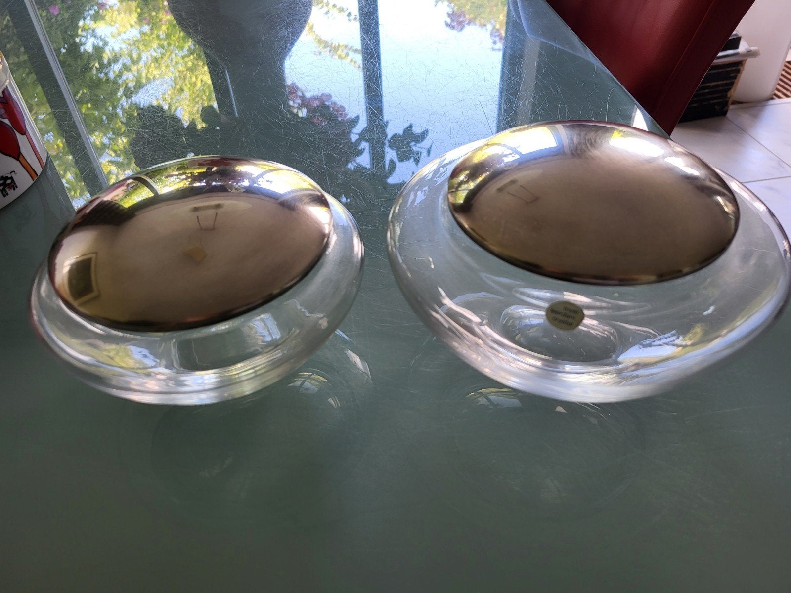2 Royal Leerdam Crystal koekdozen met zilveren deksel, Ophalen of Verzenden