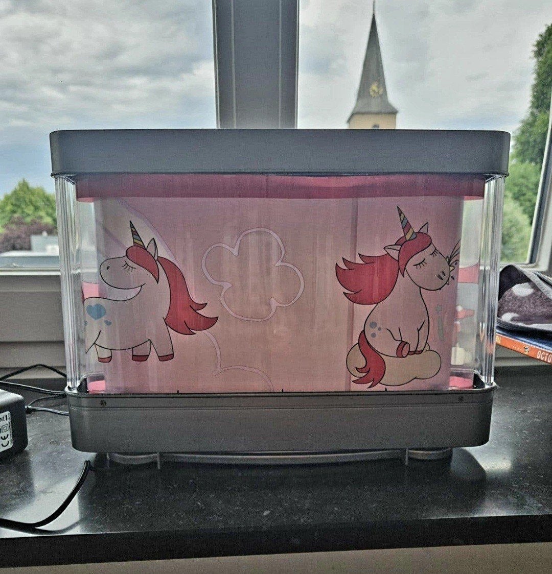 Schattig Unicorn Nachtlampje - Bewegend Decor, Ophalen of Verzenden, Zo goed als nieuw