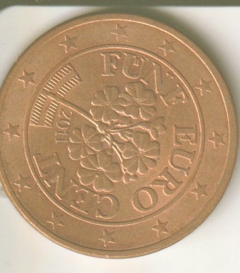 5 cent 2011 oostenrijk, Verzenden, Oostenrijk