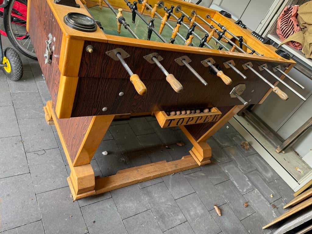 Originele Topper Tafelvoetbaltafel, Drie of vier spelers, Ophalen, Gebruikt