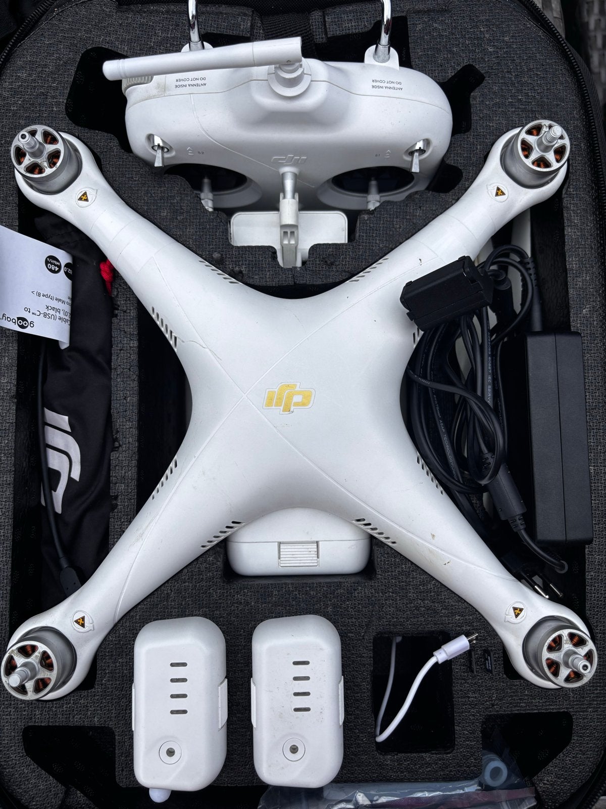 DJI Phantom 3 Standard Drone met 3 accu's en koffer, Gebruikt, Cameradrone, Extra accu('s), 1 tot 5 kilometer