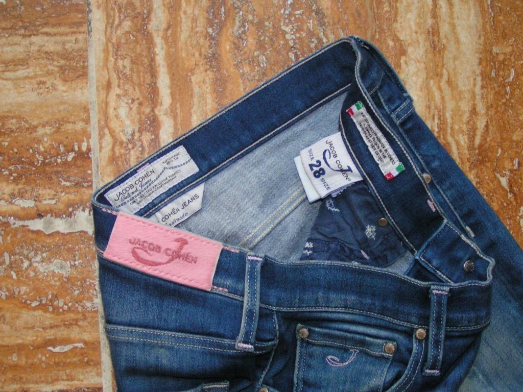 JACOB COHEN spijkerbroek,Mt 28L,L32 ,mod.KIMBERLY SLIM, Blauw, Tweedehands, W30 - W32 (confectie 38/40), Gedragen