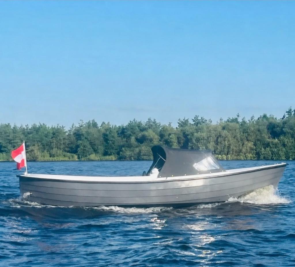Goed onderhouden Saga20 sloep antracietgrijs met nieuwe kap, Watersport en Boten, Sloepen, Ophalen, Binnenboordmotor, Diesel, 6 m