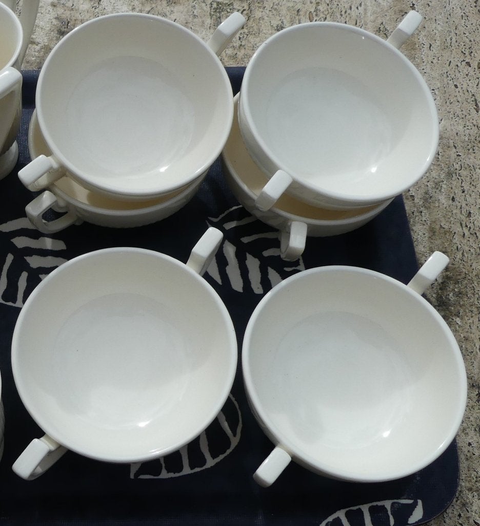 Blokker Recamier servies Sauskan + 5 Soepkommen, Overige merken, Klassiek, Nieuw, Ophalen of Verzenden