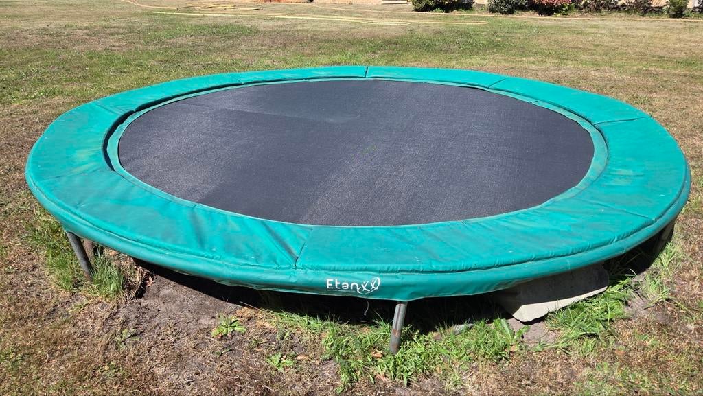 Grote trampoline 4 meter, Ophalen, Gebruikt
