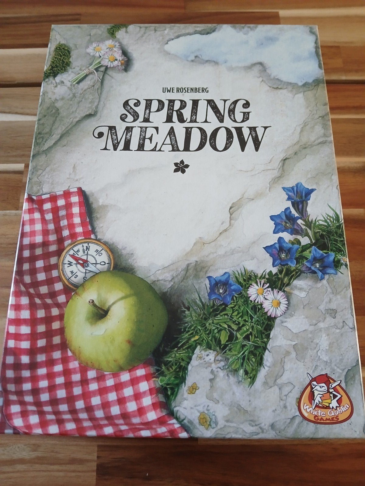 Spring Meadow Bordspel van Uwe Rosenberg, Een of twee spelers, Ophalen of Verzenden, Zo goed als nieuw, White Goblin Games