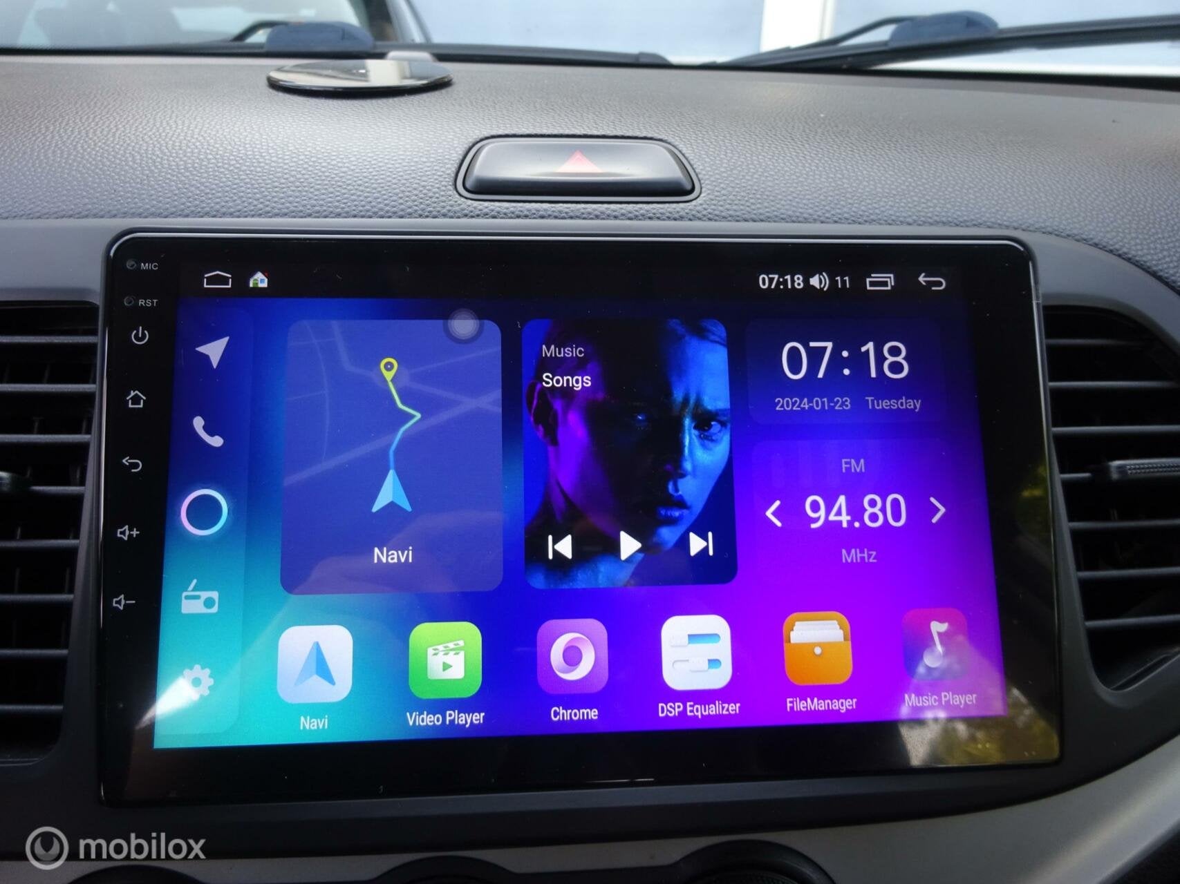 Kia Picanto 1.0 CVVT EconomyLine 5DRS, 2014|Android carplay!, Auto's, Voorwielaandrijving, Euro 5, Stof, 400 kg