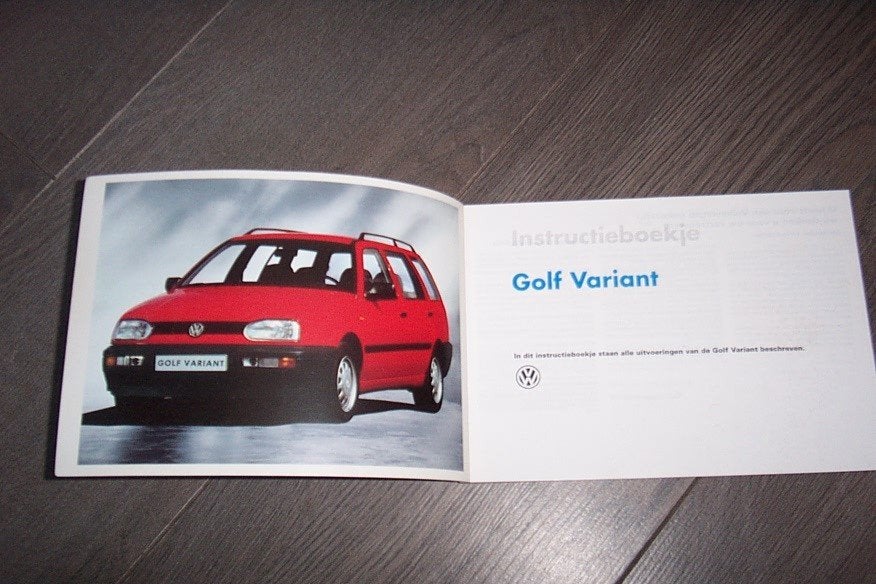 Gebruikershandleiding VW GOLF 3 VARIANT  1993/1999, Auto diversen, Ophalen of Verzenden