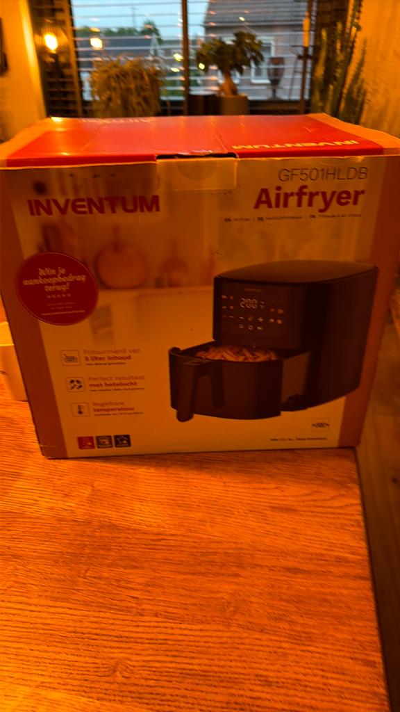 Inventum GF501HLDB, Witgoed en Apparatuur, Frituurpannen, 4 liter of meer, Ophalen of Verzenden, Nieuw