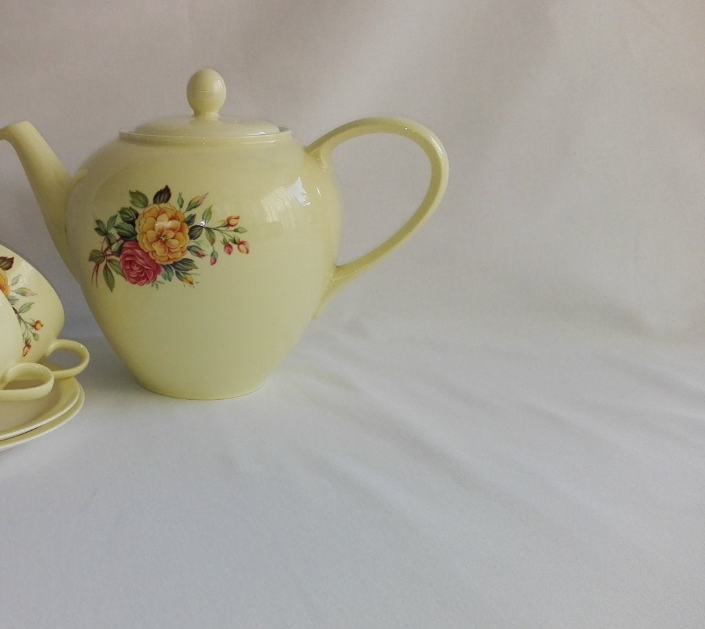 Pastel Servies Petrus Regout Desiree theepot Dahlia, Antiek en Kunst, Ophalen of Verzenden