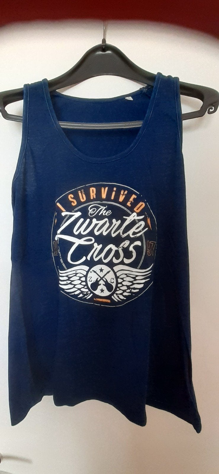 Blauw shirt Zwarte Cross 1997. Mt L Ongedragen, Ophalen of Verzenden, Zo goed als nieuw, Blauw, Overige typen