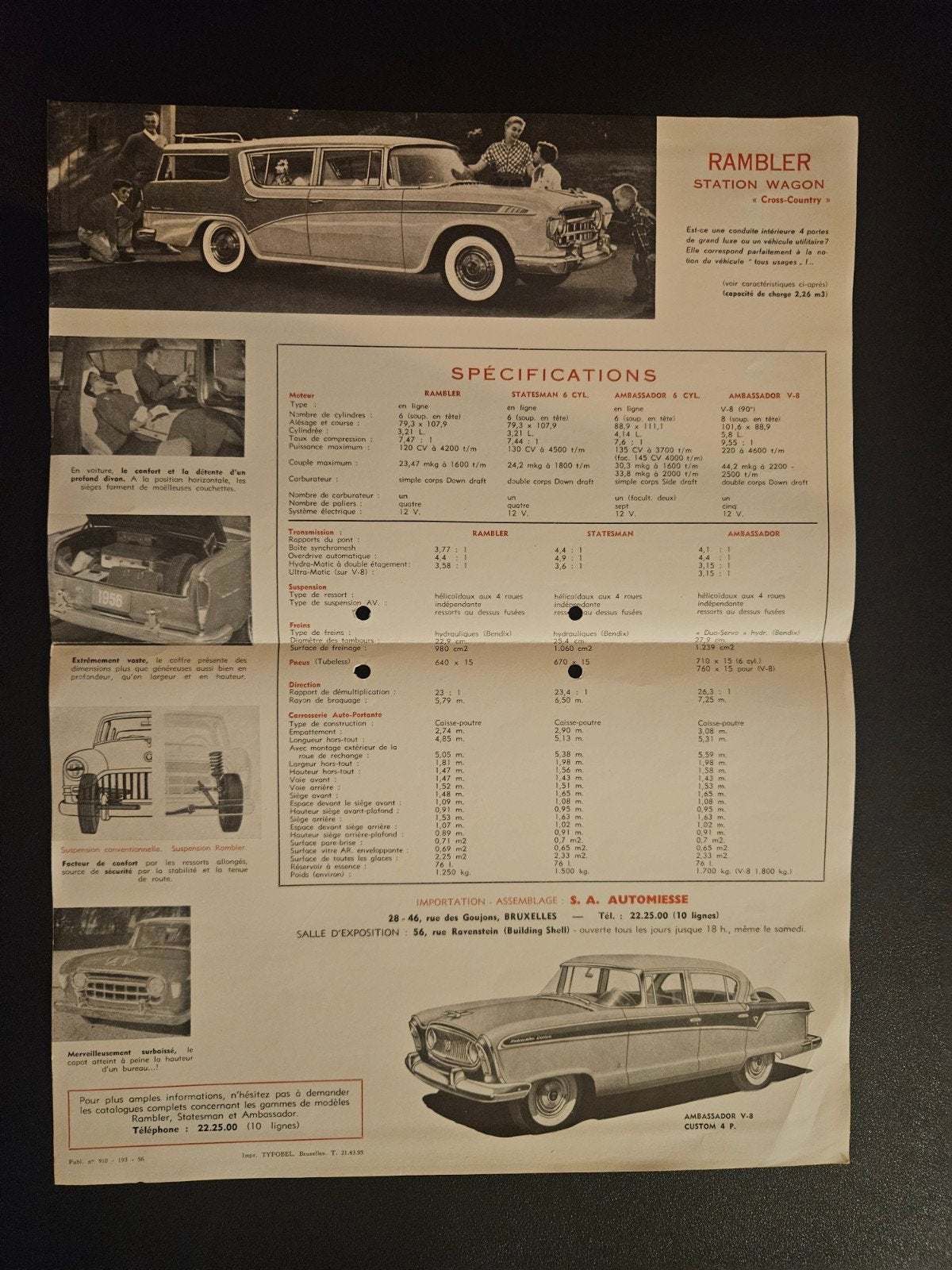 Brochure Nash 1956, Ophalen of Verzenden, Zo goed als nieuw, Overige merken