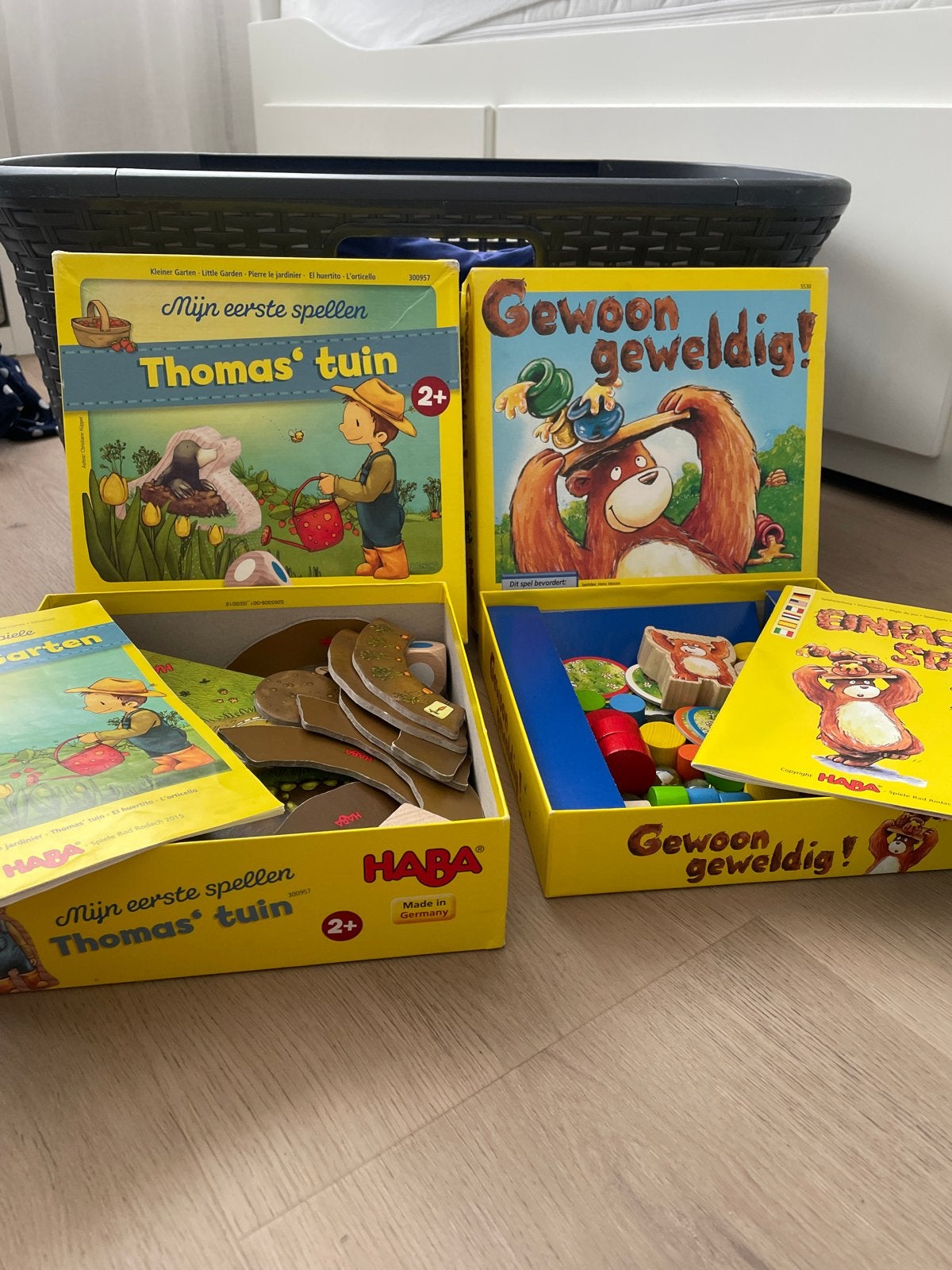 HABA Spellen: Thomas' Tuin & Gewoon Geweldig! (2 stuks), Hobby en Vrije tijd, Gezelschapsspellen | Bordspellen, Een of twee spelers