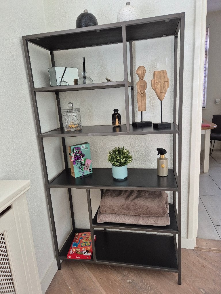 Stevige moderne Wandkast open, Huis en Inrichting, Ophalen, Met plank(en), Zo goed als nieuw, Minder dan 150 cm