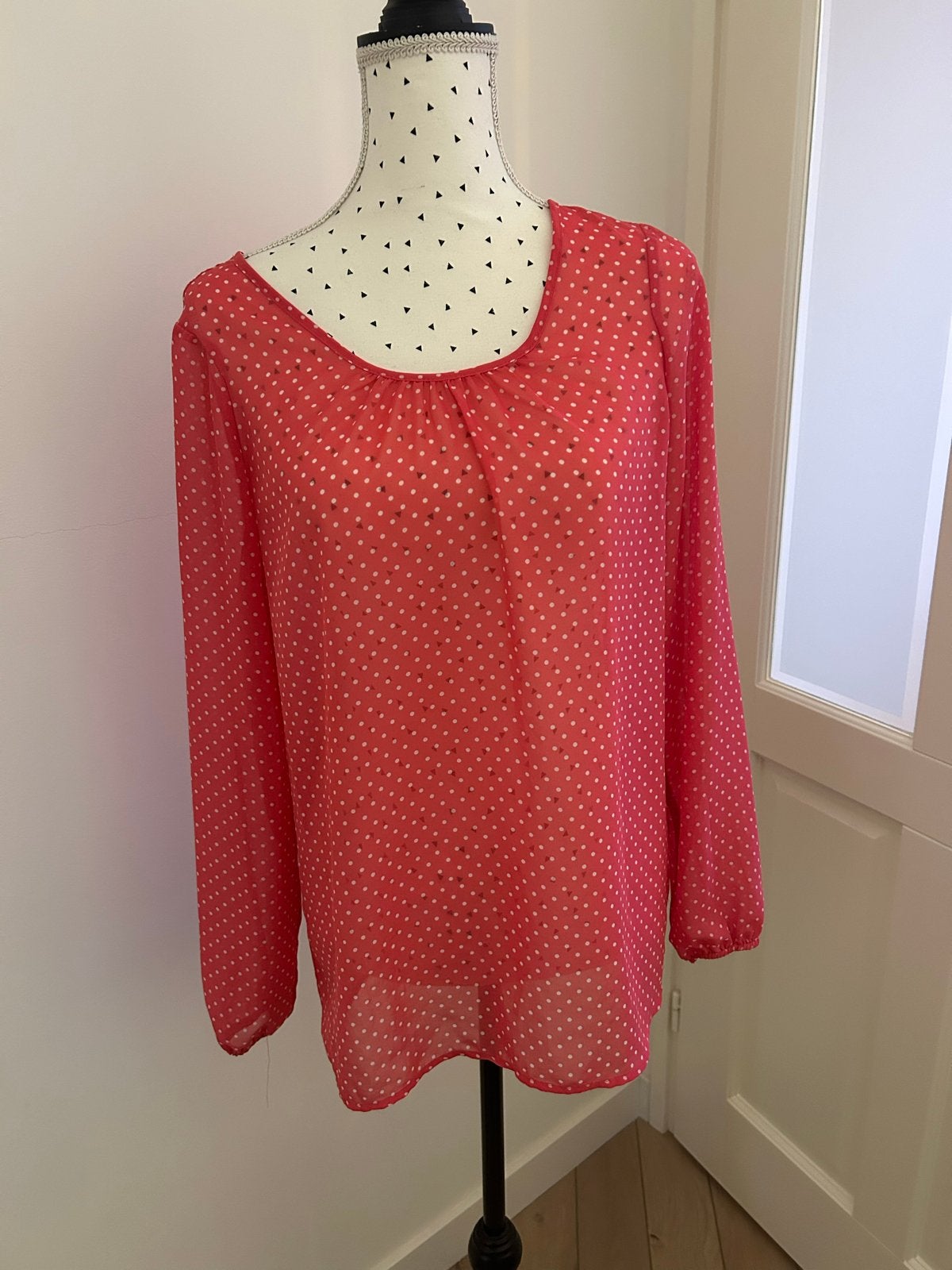 Nieuwe HEMA dames blouse met stippen, maat M, Ophalen of Verzenden, Nieuw, Maat 38/40 (M), Roze