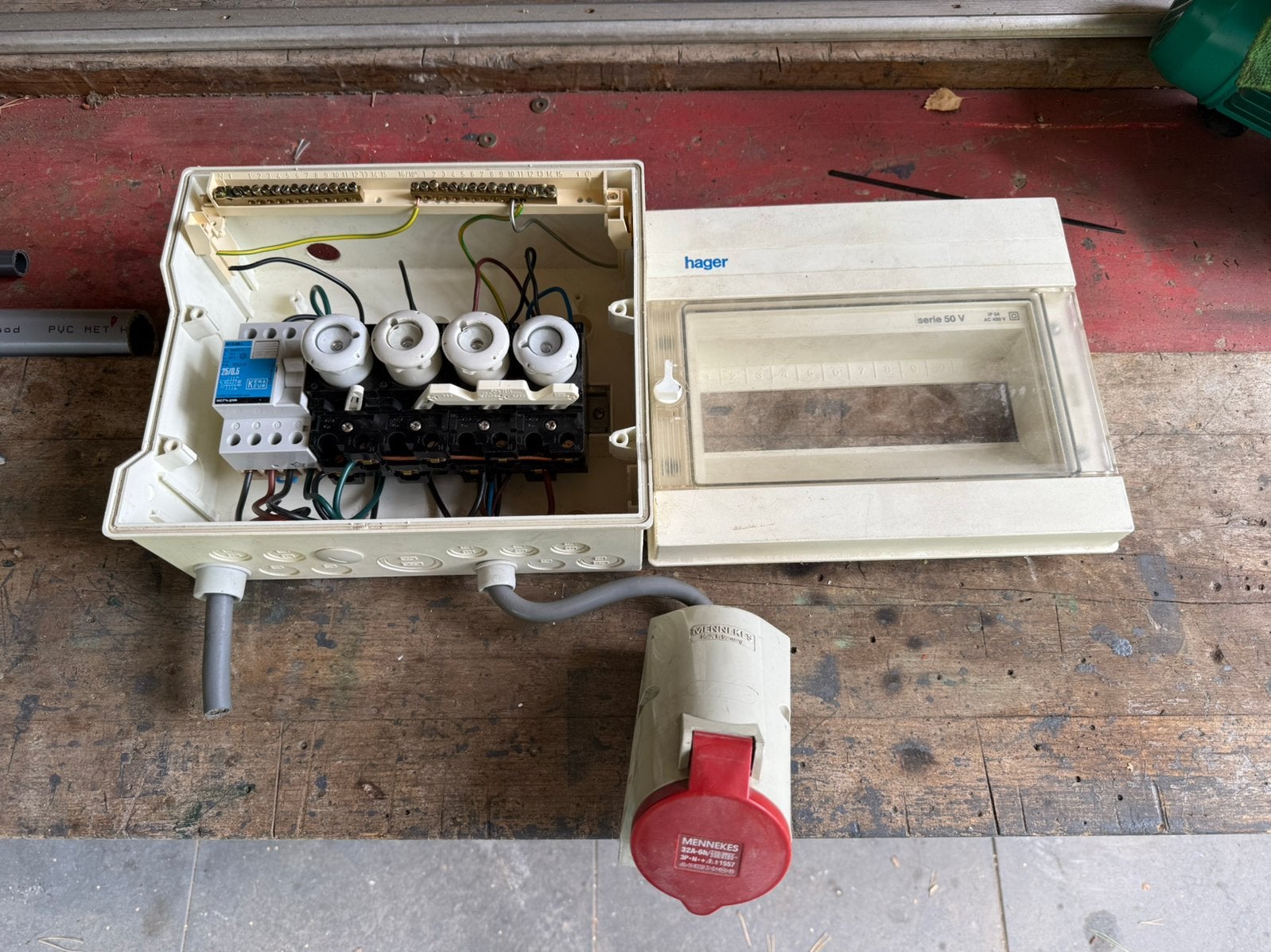 Te koop, Hager 400 volt bouwgroep., Ophalen of Verzenden, Gebruikt, Hager, Groepenkast