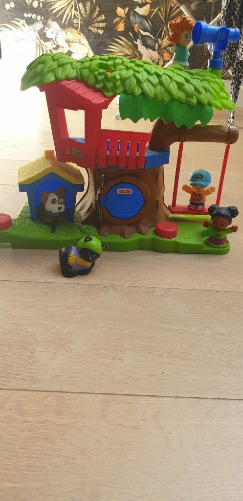 fisher price met poppen als nieuw, Ophalen of Verzenden, Zo goed als nieuw, Speelset, Met geluid