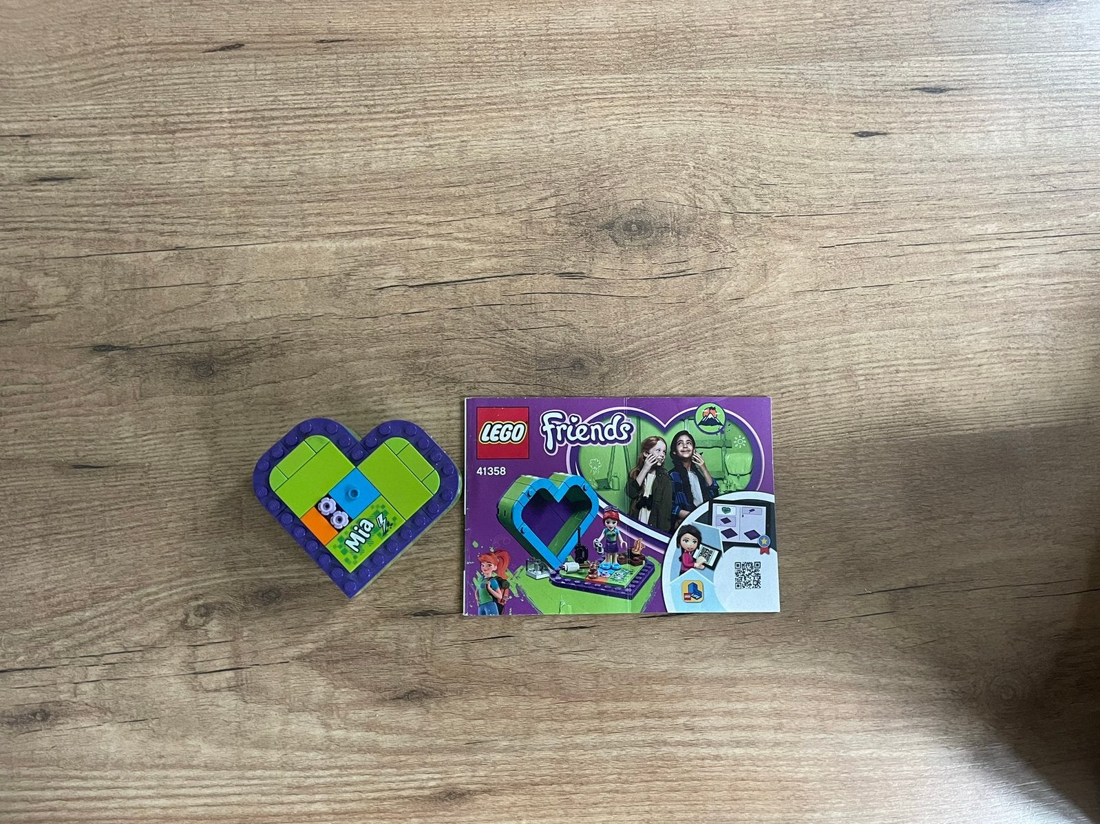 Lego Friends Mia's Heart Box (41358) - Complete set, Kinderen en Baby's, Gebruikt, Lego, Friends, Ophalen of Verzenden