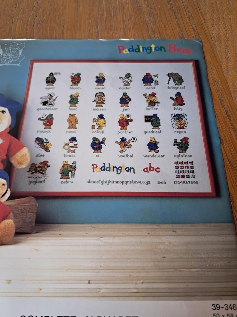 Patroon beertje paddington 50x58, Ophalen, Zo goed als nieuw, Handborduren, Patroon