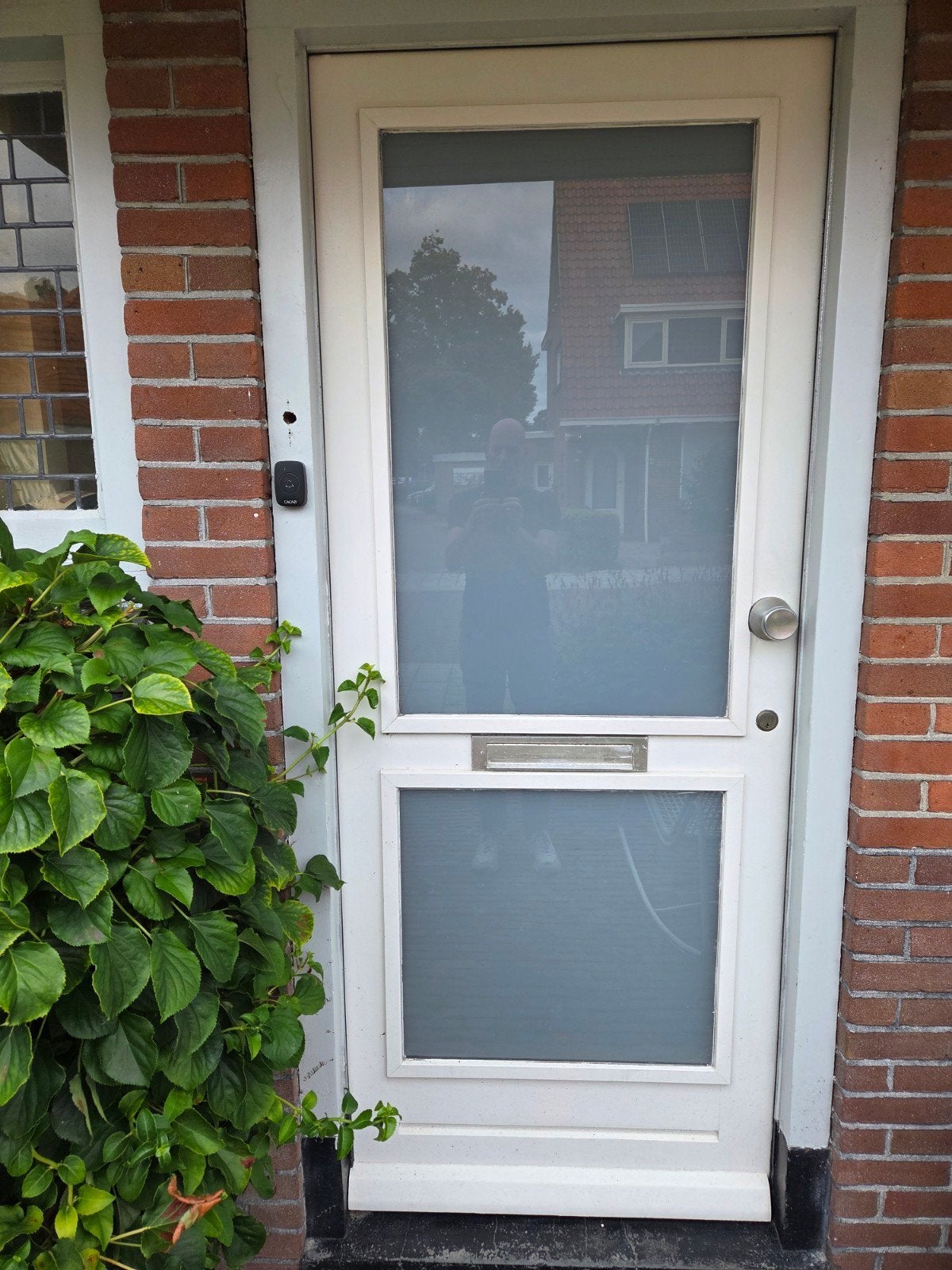 Buitendeur met glas en slot - 212, 6 x 0.86 cm, Gebruikt, 80 tot 100 cm, Ophalen of Verzenden, Buitendeur