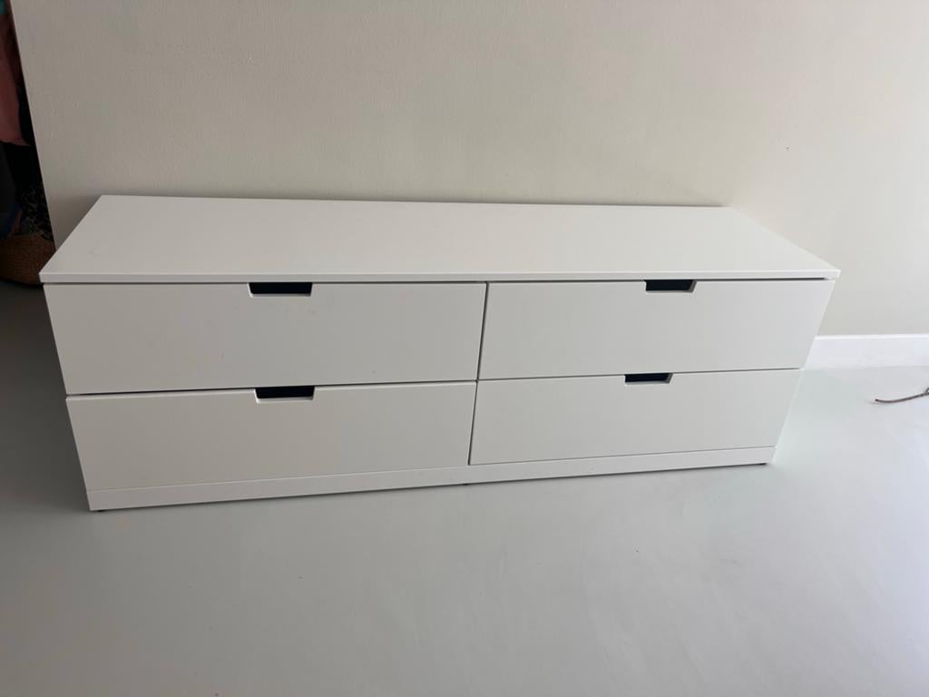 IKEA NORDLI ladekast wit, 160x54 cm, Ophalen, Overige materialen, Gebruikt, 150 tot 200 cm
