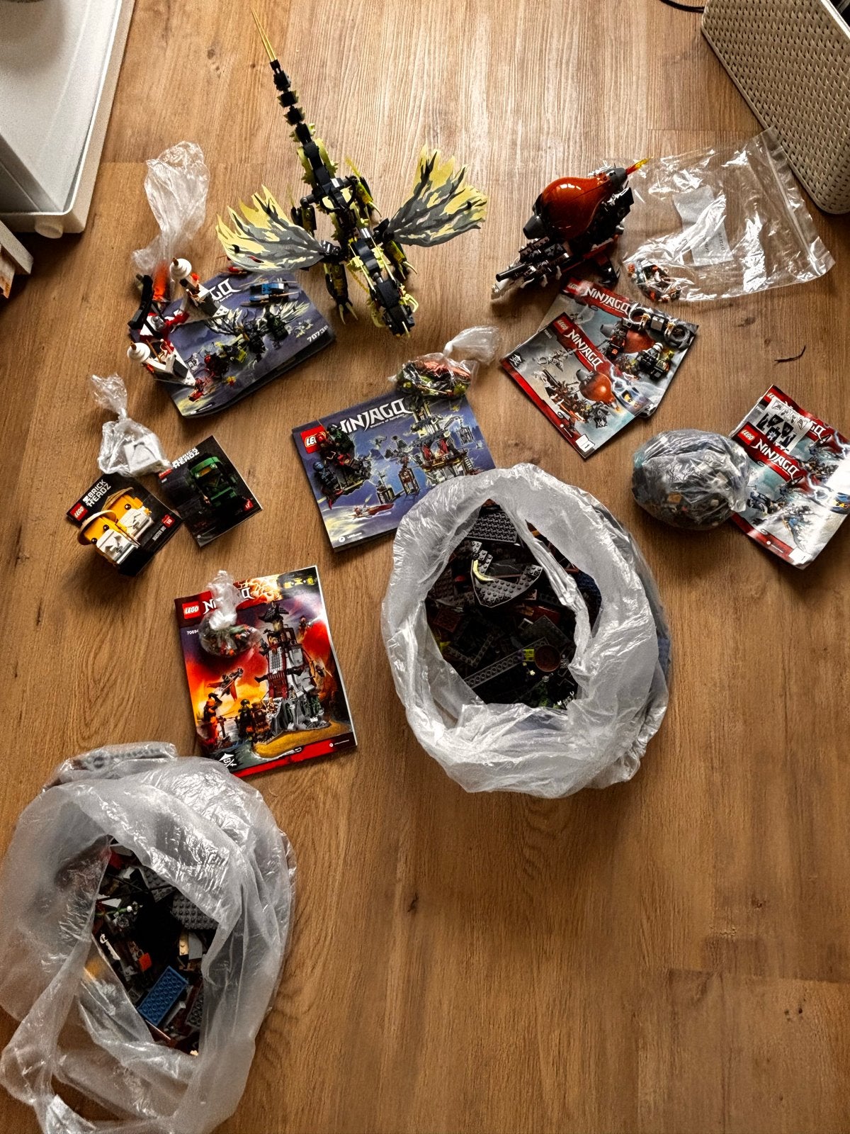 Grote partij LEGO Ninjago sets (70594, 70603, 70602, 70732,