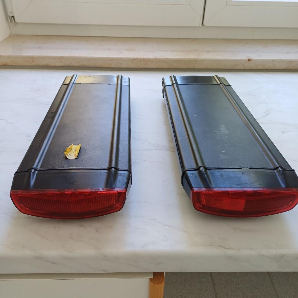2x Stella E-bike Accu + Opladers – 14Ah 504Wh – Topconditie, Ophalen of Verzenden, Gebruikt