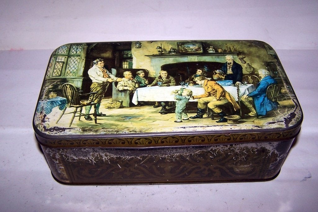 Vintage koekjesblik., Verzamelen, Blikken, Ophalen of Verzenden, Koek(jes)
