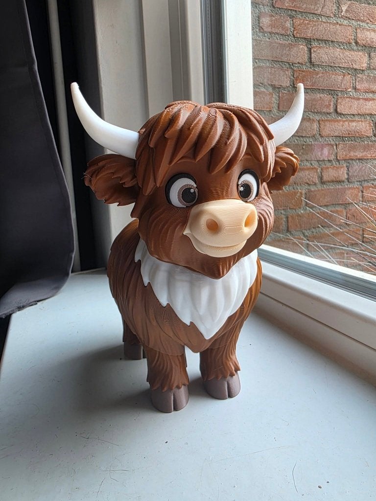Highland cow 3d, Verzenden, Nieuw, Dier