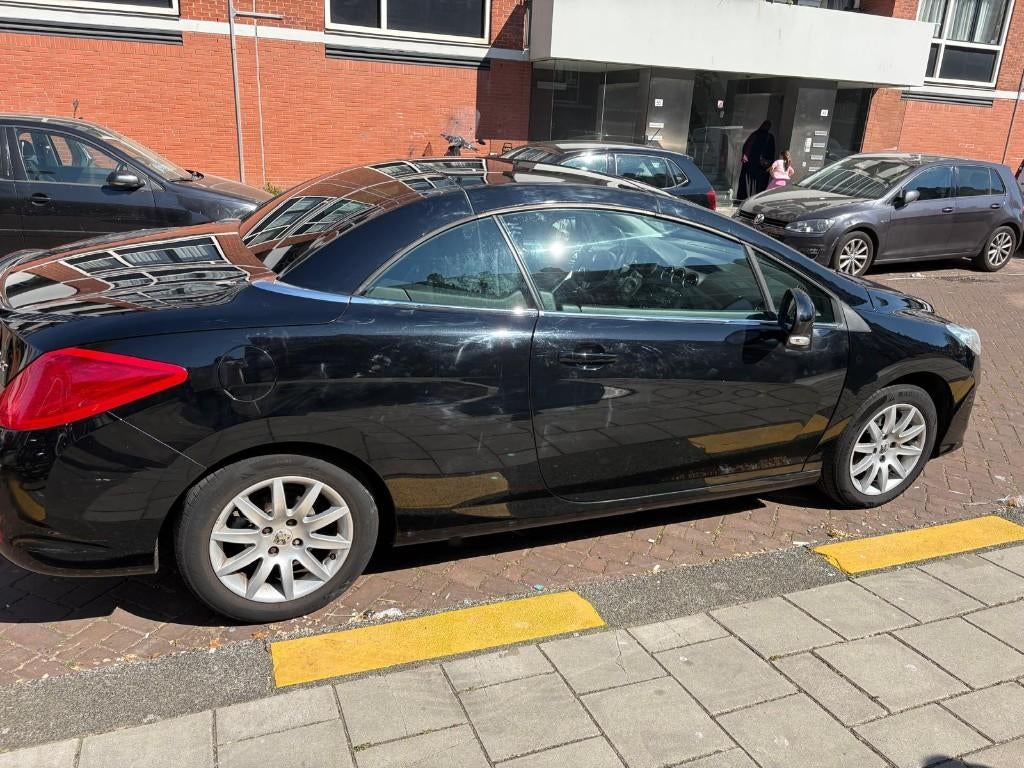 Peugeot 308 1.6 VTI CC 2010 Zwart, Voorwielaandrijving, Open dak, 4 cilinders, Cabriolet