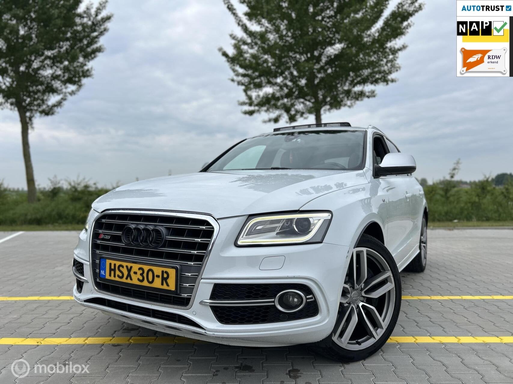 Audi SQ5 3.0 TDI SQ5 quattro Pro Line|B&O|CARPLAY|APK|313PK|, Automaat, Euro 5, 15 km/l, Wit