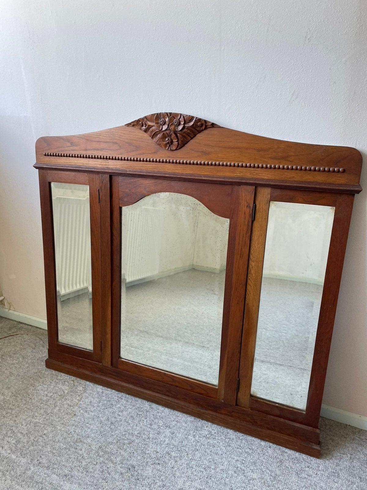 Spiegel 3 luik brocante, Ophalen, Rechthoekig