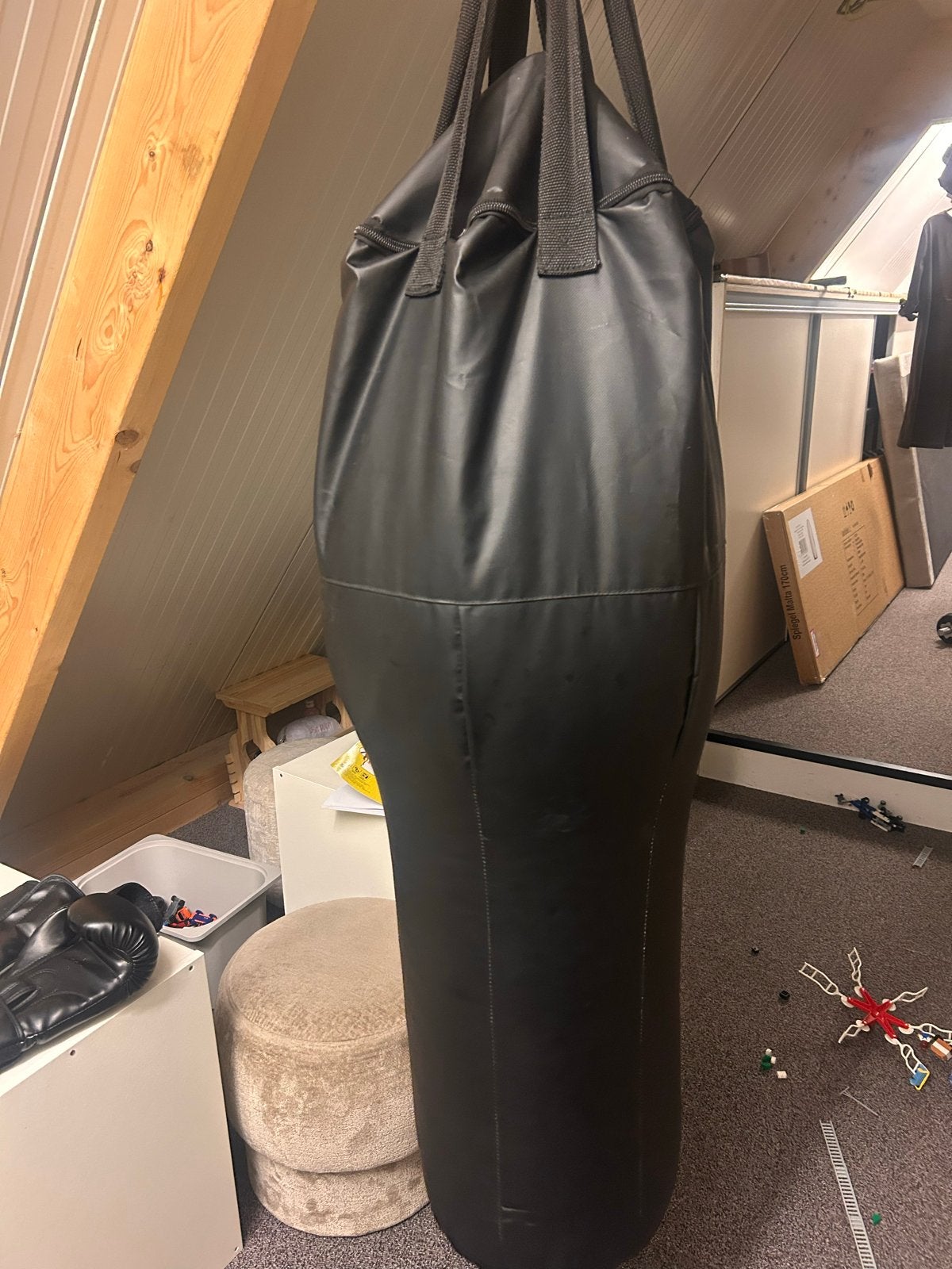 Bokszak en bokshandschoenen Super Pro, Ophalen of Verzenden, Gebruikt, Bokszak