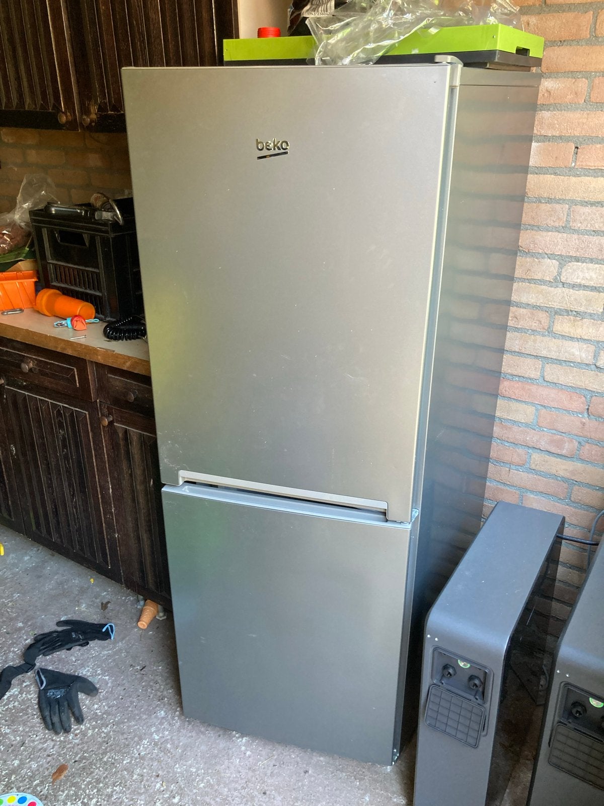 Beko Koel-vriescombinatie RCSA240K40SN - tijdelijk gebruikt, Ophalen, 200 liter of meer, Met aparte vriezer, Zo goed als nieuw