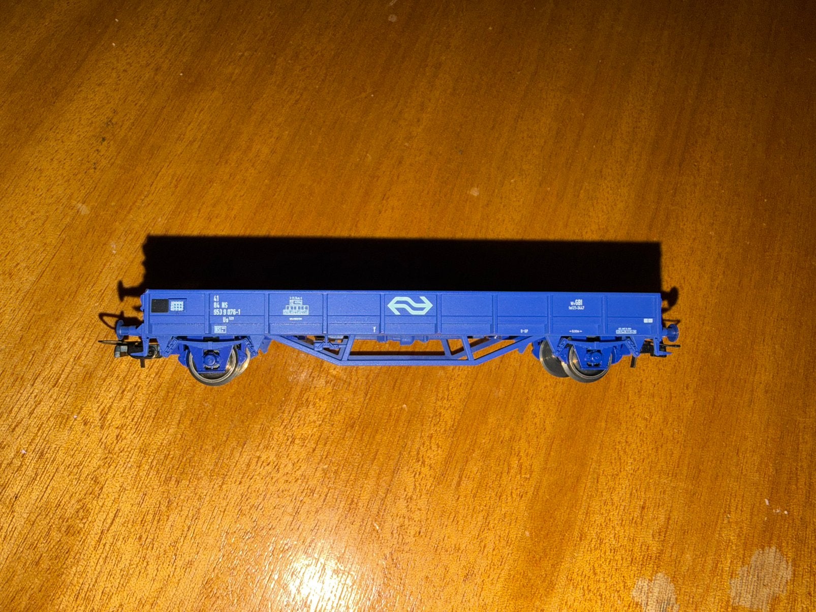 Roco H0 Railpro Us 529 lageboordwagen - NS, Hobby en Vrije tijd, Gebruikt, Gelijkstroom, Wagon, Ophalen of Verzenden