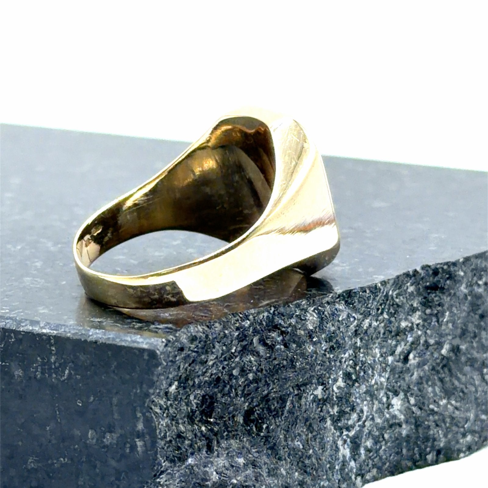 Gouden zegelring met diamant 14karaat, 20 of groter, Heer, Www.bredajuwelier.nl, Nieuw