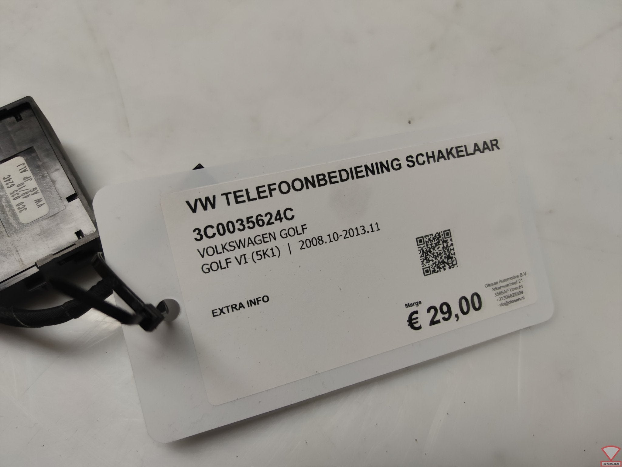 VW Golf 5 6 Passat Telefoonbediening Schakelaar 3C0035624C, Gebruikt, Volkswagen, Volkswagen AG, Berliner Ring 2
38440  Wolfsburg, DE
