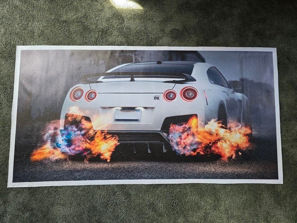 Panorama poster canvas Nissan Skyline Kinderkamer Jongen, 50 – 75, Nieuw, Ophalen of Verzenden, Print