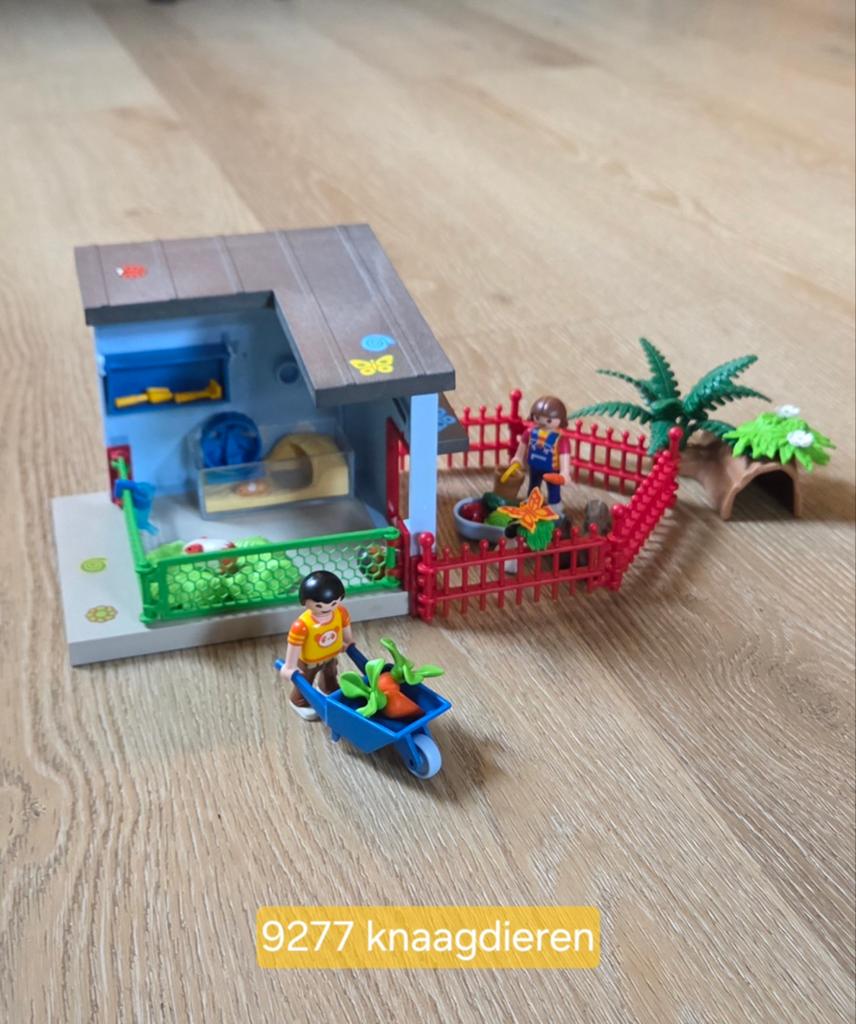 Playmobil 9277 Knaagdierenverblijf met konijnen en cavia's, Ophalen of Verzenden, Zo goed als nieuw, Complete set