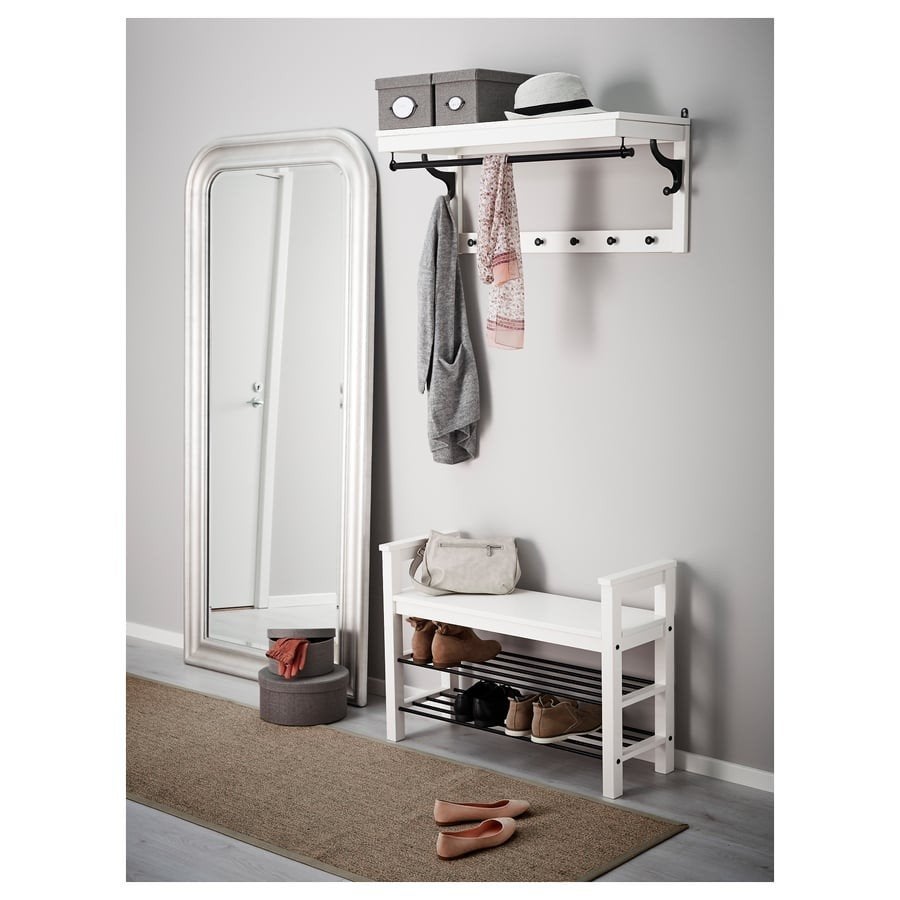 IKEA Hemnes halset met kapstok en schoenenrek, Overige materialen, Gebruikt, Minder dan 100 cm, Ophalen