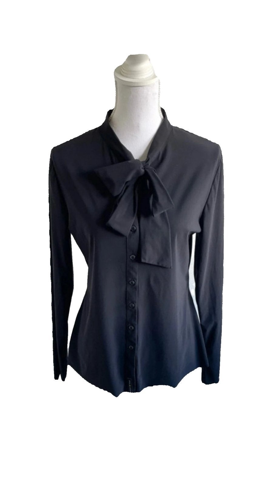 Jane lushka zwarte travelstof blouse L, Zwart, Ophalen of Verzenden, Zo goed als nieuw, JL Company EOOD