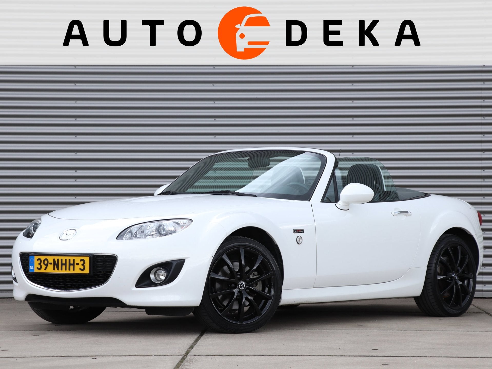 Mazda MX-5 1.8 20th Anniversary *Parelmoerwit*Nederlands gel, Auto's, 127 pk, Gebruikt, Zwart, 4 cilinders