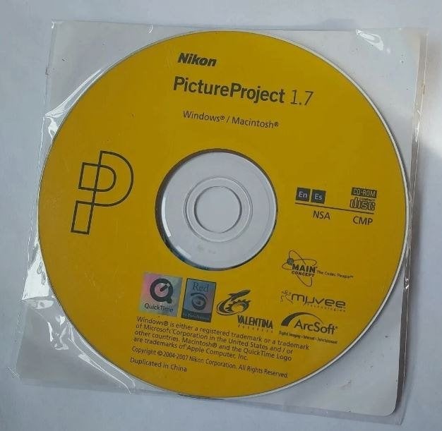 Nikon camera Picture Project 1.7 Windows & Mac CD-Rom, Overige typen, Nieuw, Ophalen of Verzenden, Nikon