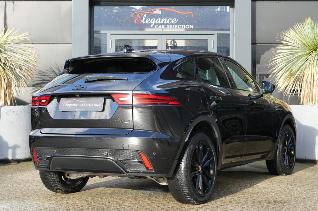 Jaguar E-Pace 1.5 P300e AWD R-Dynamic Black 310pk Panoramada, Auto's, Jaguar, Automaat, Zwart, Zwart, Leder