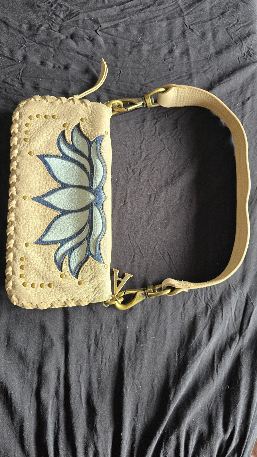 Leuke lederen clutch., Ophalen of Verzenden, Bruin, Avondtasje