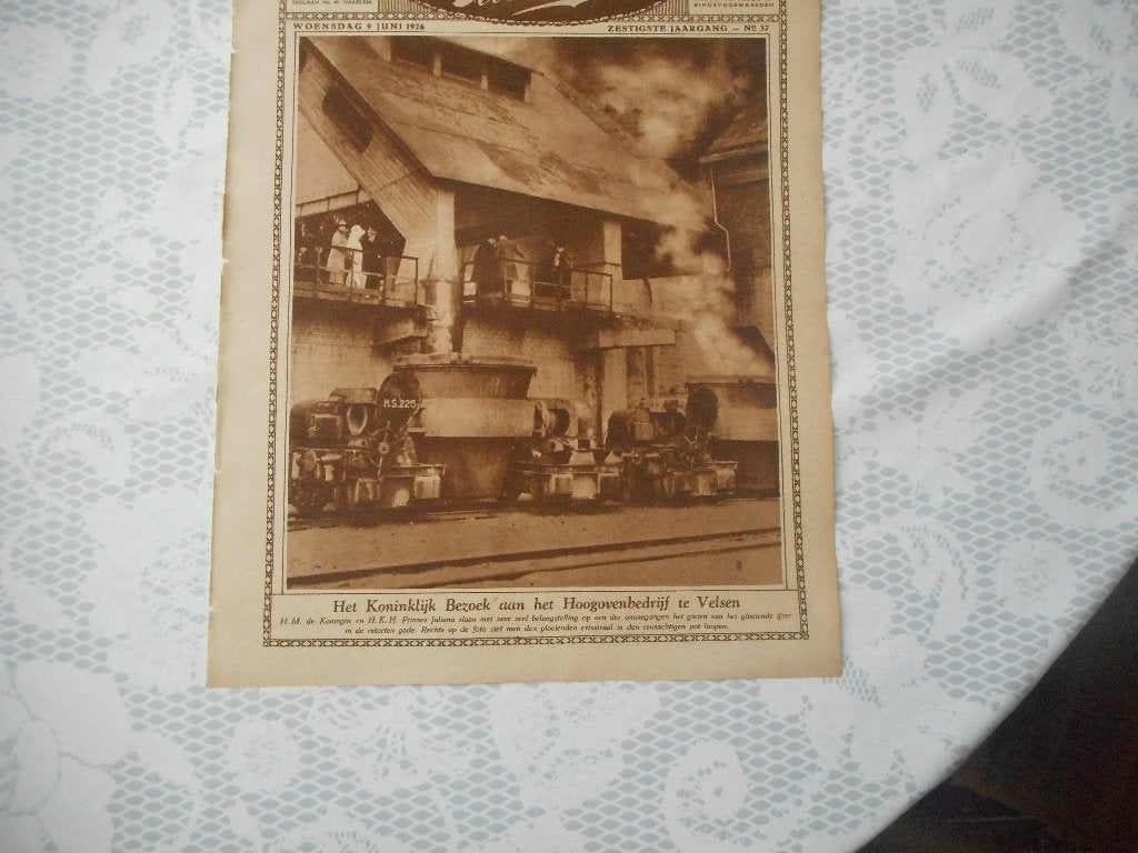 Velsen. Hoogovens. 1926., Verzamelen, Ophalen of Verzenden, 1920 tot 1940, Nederland, Knipsel(s)